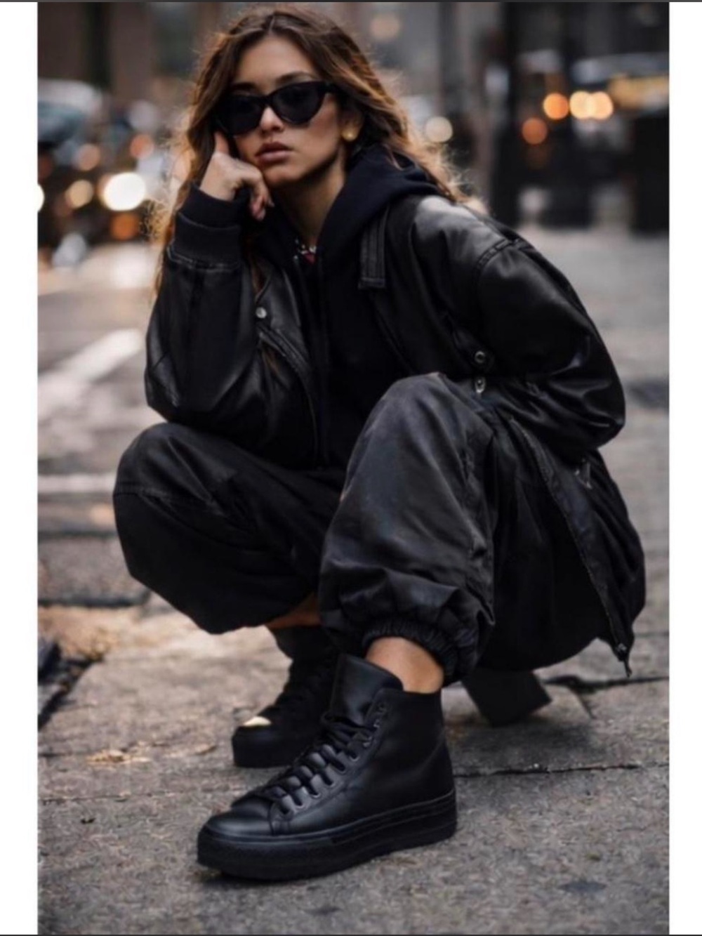 Black Leather Converse with Gold emblem detail Brand new in Box sneaker trend